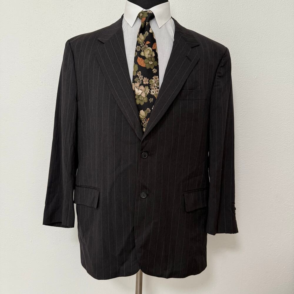 Jos. A. Bank Signature Collection Men's Wool Striped Sportscoat Blazer Size 46R